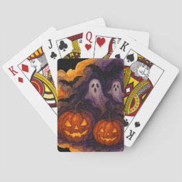 Spooky Night en Spooky Pumpkins Pokerkaarten