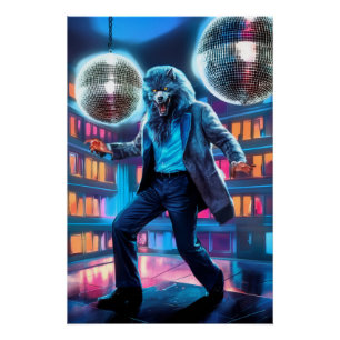 Spooky Night Fever, Wolfman beweegt Perfect Poster