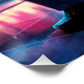 Spooky Night Fever, Wolfman beweegt Perfect Poster (Hoek)