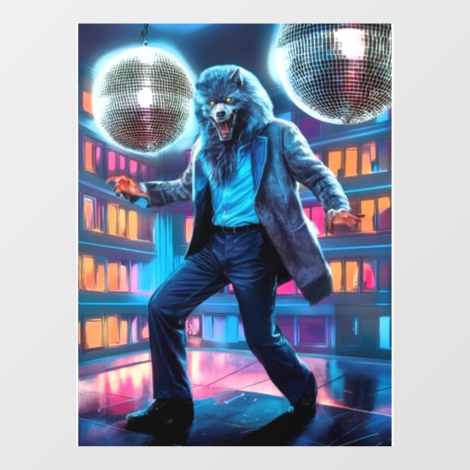 Spooky Night Fever, Wolfman beweegt Raamsticker (Vel)