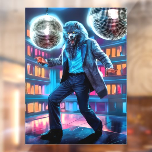 Spooky Night Fever, Wolfman beweegt Raamsticker (Vel 2)
