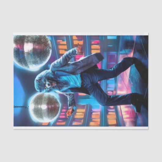 Spooky Night Fever, Wolfman beweegt Tissuepapier (Voorkant)