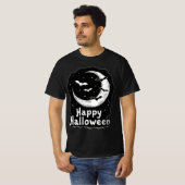 Spooky Night Flight: Halloween vleermuizen - Halve T-shirt (Voorkant volledig)