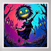 Spooky Night Halloween Creature Design Poster (Voorkant)