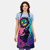 Spooky Night Halloween Creature Design Schort (Gedragen)