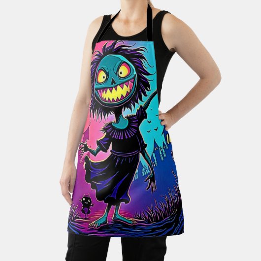 Spooky Night Halloween Creature Design Schort (Insitu)