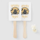 Spooky Night Halloween Handwaaier (Voorkant en achterkant)