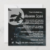 Spooky Night Halloween Party Invitation Kaart (Achterkant)