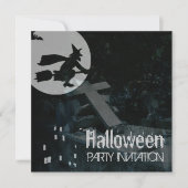 Spooky Night Halloween Party Invitation Kaart (Voorkant)