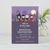 Spooky Night Halloween Party Kaart (Staand voorkant)