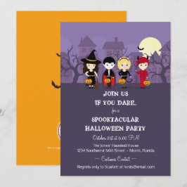 Spooky Night Halloween Party Kaart