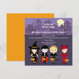 Spooky Night Halloween Party Kaart