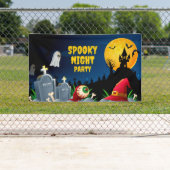 Spooky Night Halloween Party Spandoek (Insitu)