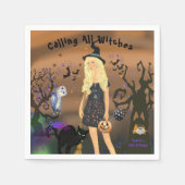 Spooky Night Halloween Party Verjaardag Servet (Voorkant)