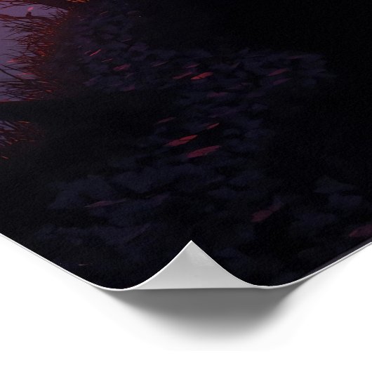 Spooky Night - Haunted House Poster (Hoek)