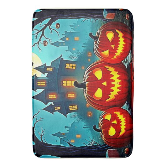  Spooky Night Haunted House Thrills Badmat (Voorkant Verticaal)