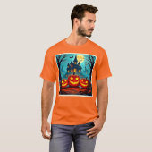 Spooky Night Haunted House Thrills T-shirt (Voorkant volledig)
