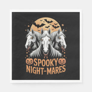 Spooky Night Mares Halloween Paard Servet