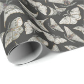 Spooky Night Moth Pattern Cadeaupapier (Rol Hoek)