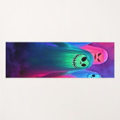 Spooky Night of Colorful Ghosts Design Yogamat (Voorkant (horizontaal))