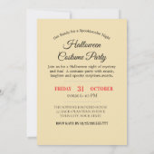 Spooky Night Party Invitation Kaart (Achterkant)