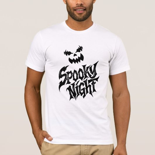 Spooky night Pumpkin face T-shirt (Voorkant)