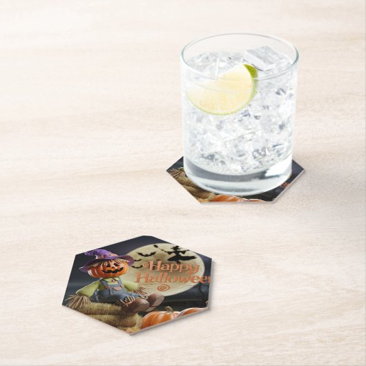 Spooky Night Pumpkin Onderzetter (Insitu)