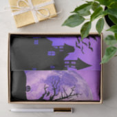  Spooky Night Sky Black Cat Halloween  Tissuepapier (Geschenk)