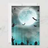 Spooky Night Theme Small Business Halloween Kantoo Kaart (Achterkant)