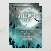 Spooky Night Theme Small Business Halloween Kantoo Kaart (Voorkant / Achterkant)
