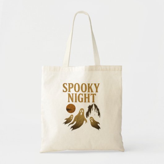 Spooky Night Tote Bag Elegant Halloween Gothic (Voorkant)