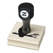 Spooky Night Uil Silhouet Rubberstempel (Stempel)