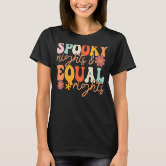 Spooky Nights and Equal Rights Groovy Herfst Femin T-shirt