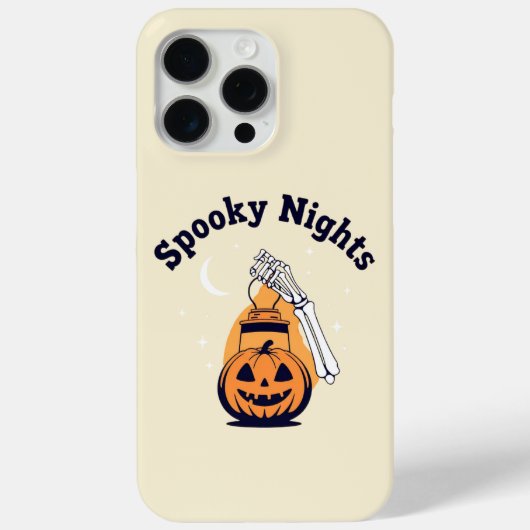 Spooky Nights Pumpkin Lantern Skeleton Hand Telefo Case-Mate iPhone Case (Achterkant)