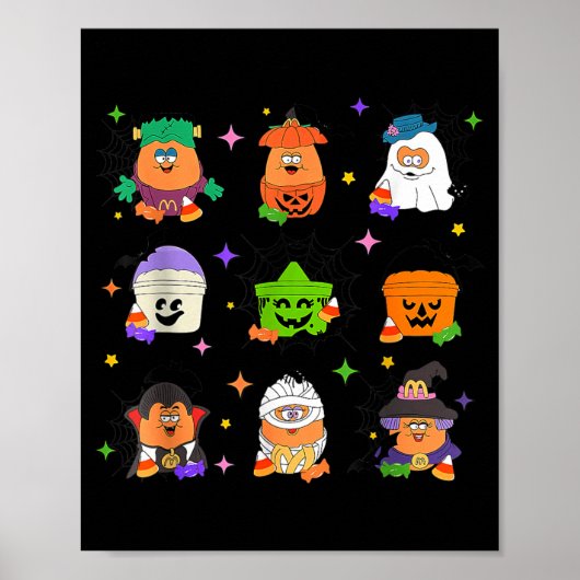 Spooky Nuggets Maaltijd Emmer Halloween Kip Poster (Voorkant)