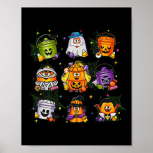Spooky Nuggets Meal Bucket Halloween Chicken Nugge Poster