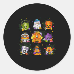 Spooky Nuggets Meal Bucket Halloween Chicken Nugge Ronde Sticker