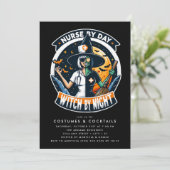 Spooky Nurse beroemd gemaakt door Day Witch Night  Kaart (Staand voorkant)