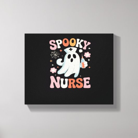 Spooky Nurse Classic T-shirt_1 Canvas Afdruk (Voorkant)