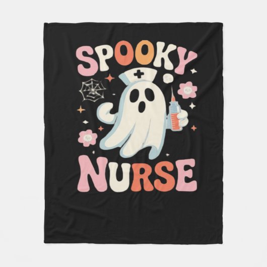Spooky Nurse Classic T-shirt_1 Fleece Deken