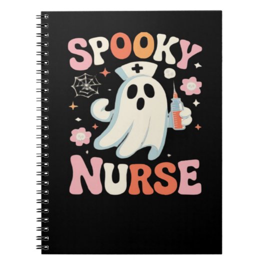 Spooky Nurse Classic T-shirt_1 Notitieboek (Voorkant)