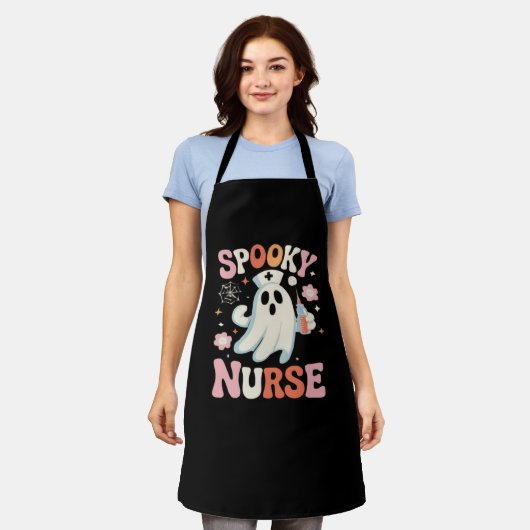Spooky Nurse Classic T-shirt_1 Schort (Gedragen)