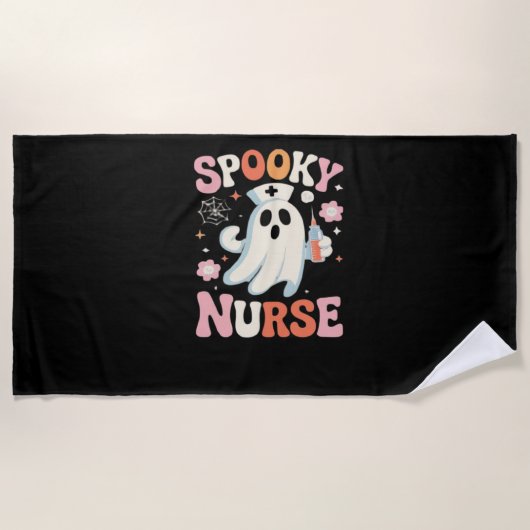 Spooky Nurse Classic T-shirt_1 Strandlaken (Voorkant)