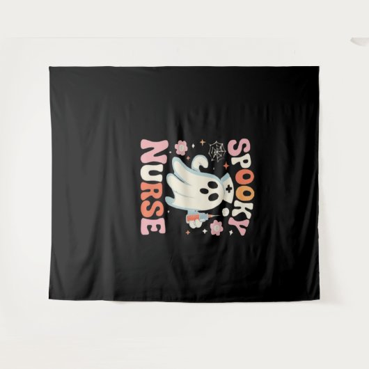 Spooky Nurse Classic T-shirt_1 Wandkleed (Voorkant (horizontaal))