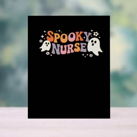 Spooky Nurse Classic T-shirt Acryl Bord (Neutraal)