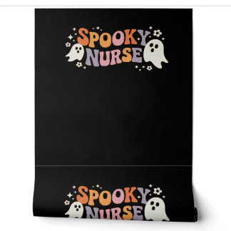 Spooky Nurse Classic T-shirt Behang