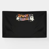 Spooky Nurse Classic T-shirt Spandoek (Horizontaal)