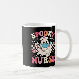 Spooky Nurse Ghost Halloween Schattigee Groovy Nur Koffiemok