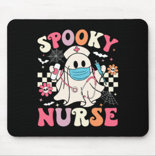 Spooky Nurse Ghost Halloween Schattigee Groovy Nur Muismat