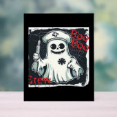 Spooky Nurse Ghost Haunted Hospital Crew Ghostly N Acryl Bord (Neutraal)